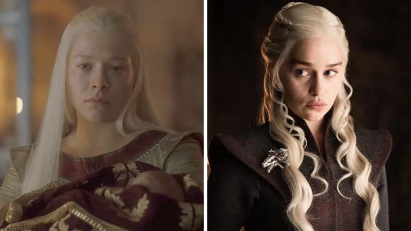   Com es relaciona Rhaenyra amb Daenerys i el rei boig de la casa del drac?